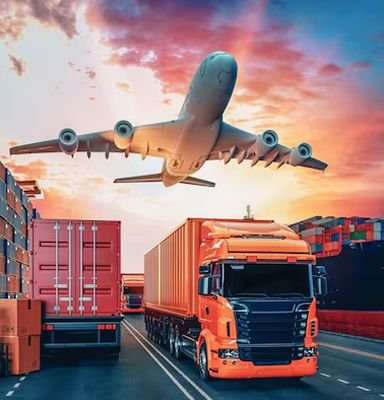 Forklift loading containers